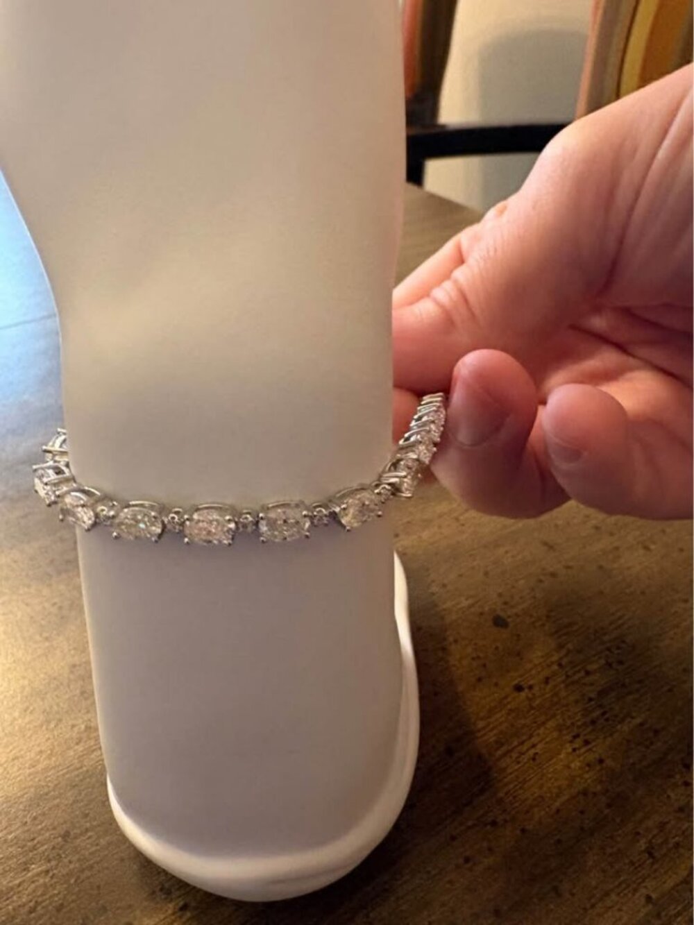 Sterling Silver Moissanite Tennis Bracelet